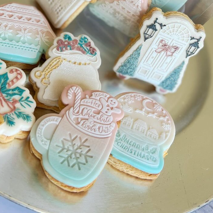 It's a Hot Chocolate Kind of Day Embosser and Matching Cookie Cutter Set.