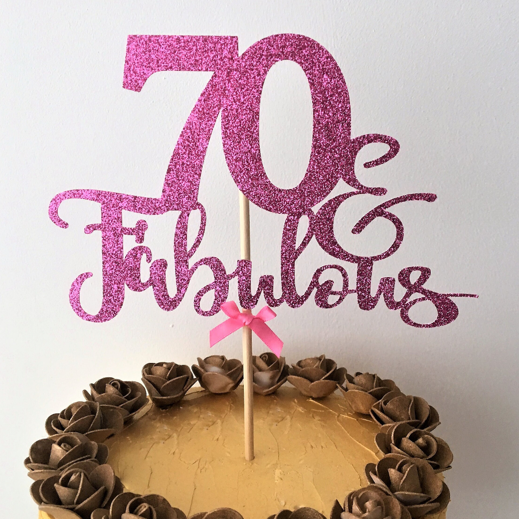 Number & Fabulous Glitter Card Topper