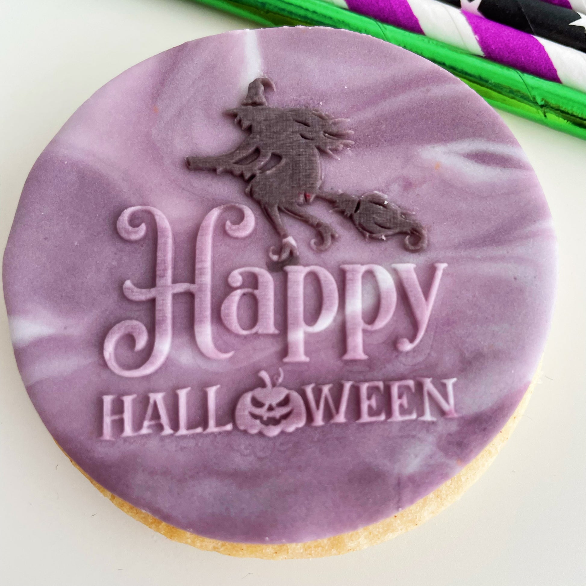 Happy Halloween Embosser Stamp. Style #2.