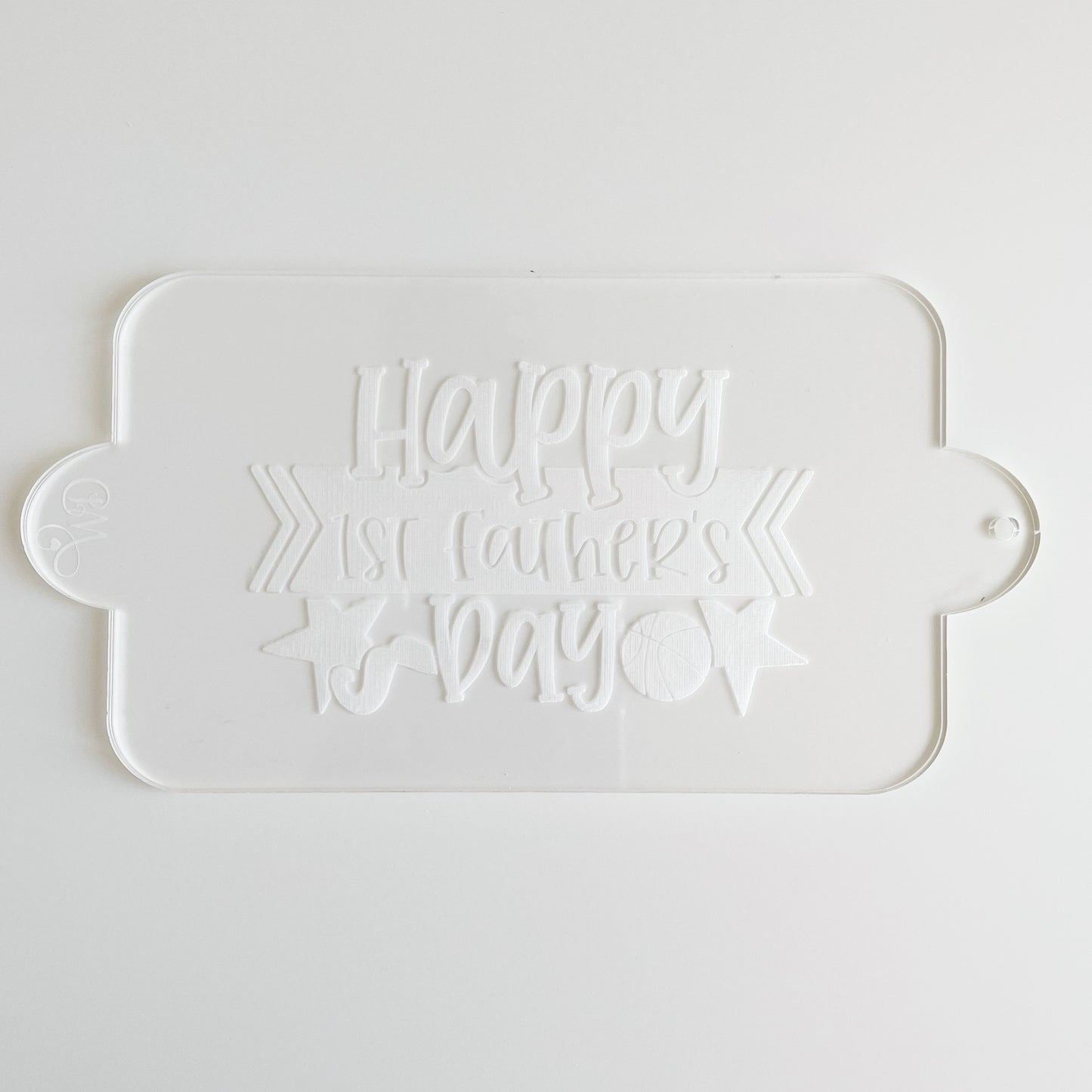 Happy 1st Father's Day Embosser and Cookie Cutter Set.